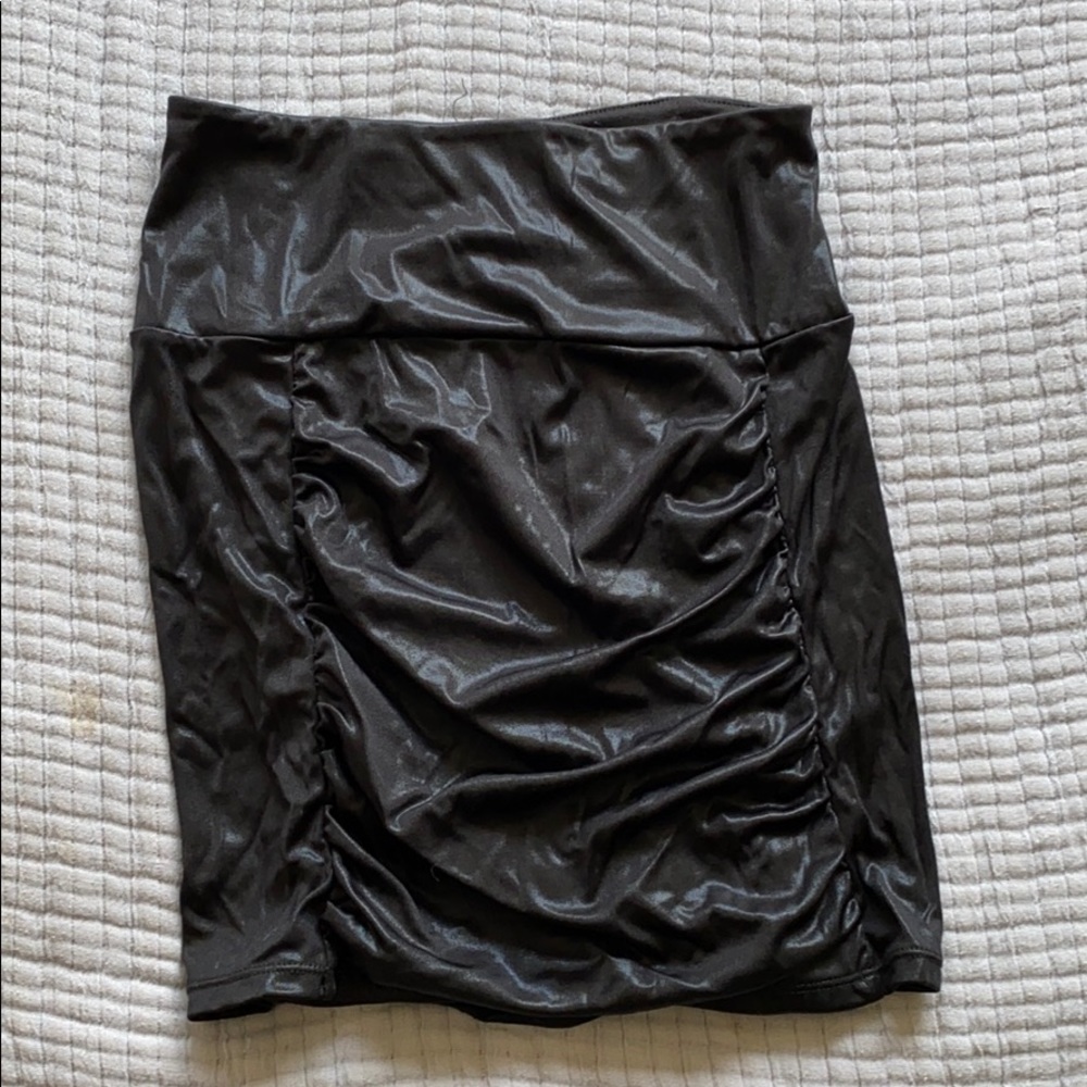 Free People Bodycon Ruched Miniskirt XS
